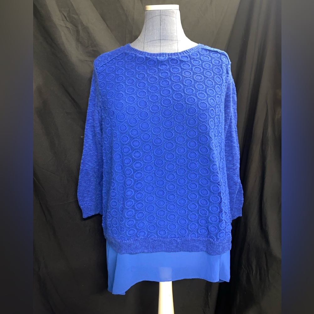 Lucky Brand Lace knit sweater top